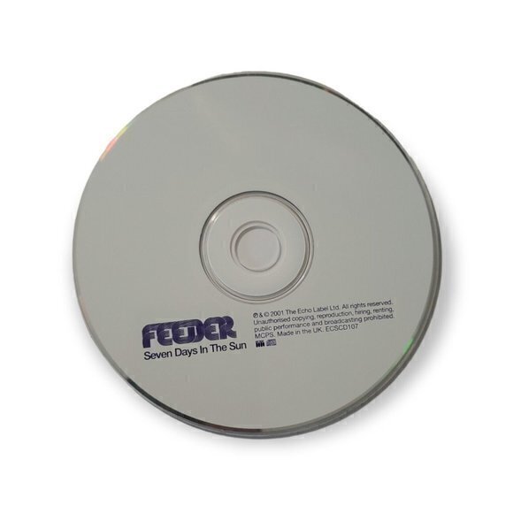 Feeder‎ - Seven Days In The Sun [2001 Promotional CD] - Picture 3 of 3